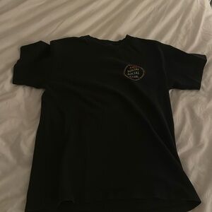Black anti anti social club tshirt